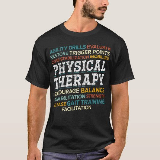 Pta物理セラピスト理学療法物理Ther Tシャツ (正面)