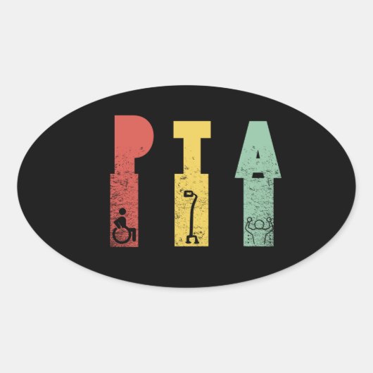 PTA魔法瓶 楕円形シール (正面)