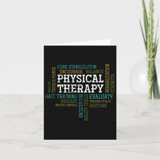 Pta Physical Motivational Therapy Gift Physical Th カード (正面)