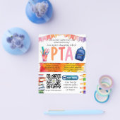 PTA PTO学校の採用学校資金に加入する チラシ (シングル)