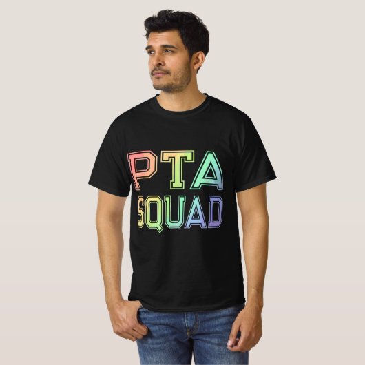 PTA Squad – 親先生団体や組織協会 Tシャツ (正面フル)