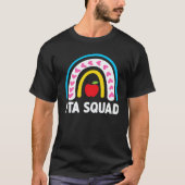 PTA Squad Leopard Rainbow Physical Therapist Assis Tシャツ (正面)