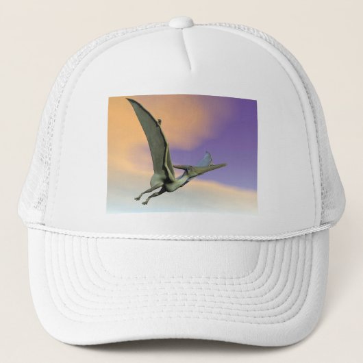 Pteranodonの恐竜の飛行- 3Dは描写します キャップ (正面)