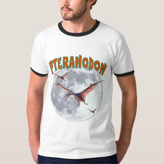 Pteranodonの恐竜 Tシャツ (正面)