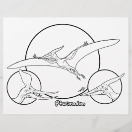 Pteranodon – カラーリングページ