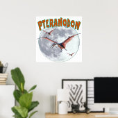 Pteranodon dinosaur ポスター (ホームオフィス)