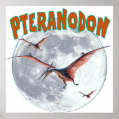 Pteranodon dinosaur ポスター (正面)