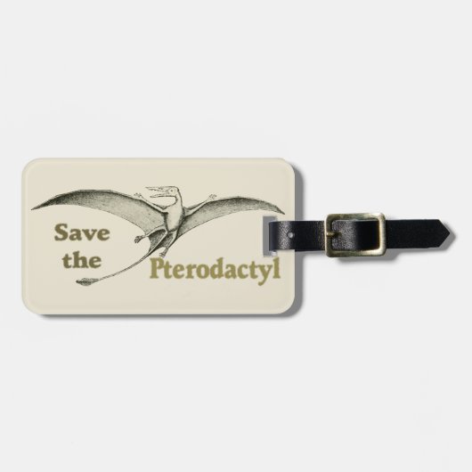 Pterodactyl救 – 荷物タグ ラゲッジタグ (正面横)