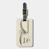 Pterodactyl救 – 荷物タグ ラゲッジタグ (正面縦)