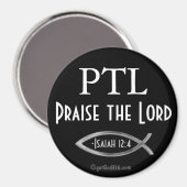 PTLは主を賞賛するgotGod316.com マグネット (正面/裏面)