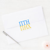 PTN PNX Putin out of Ukraine スクエアシール (封筒)