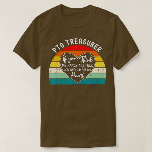 PTO会計者鑑賞学校の親ボランティア Tシャツ (デザイン正面)