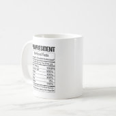 Pto President Nutrition Facts Coffee Mug コーヒーマグカップ (正面左)