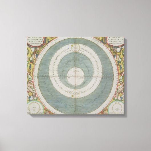 Ptolemaicシステム、'The Sevanial AtlasまたはTh キャンバスプリント (正面)
