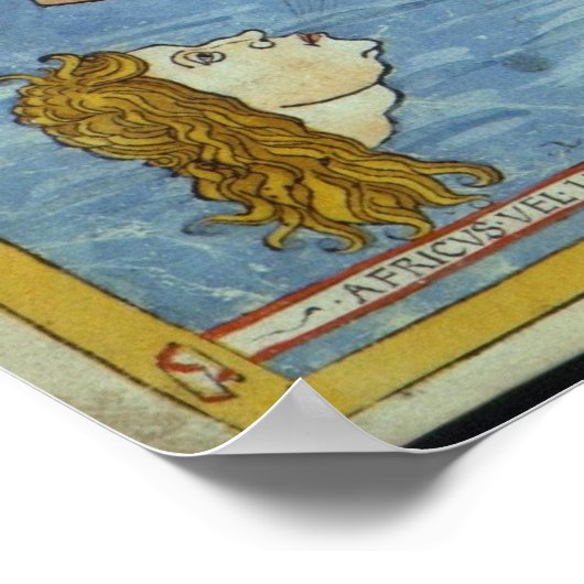 Ptolemaic World Map ポスター (角)