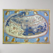 Ptolemaic World Map ポスター (正面)