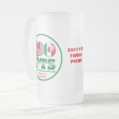 PTS 100th記念日家族のピクニックビールのジョッキ フロストグラスビールジョッキ (正面左)