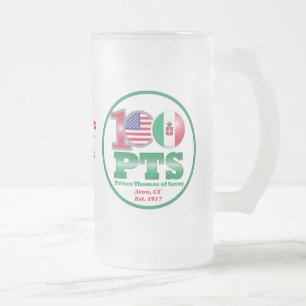 PTS 100th記念日家族のピクニックビールのジョッキ フロストグラスビールジョッキ