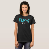 PTSDおもしろい戦士のfu PTSD Tシャツ (正面フル)