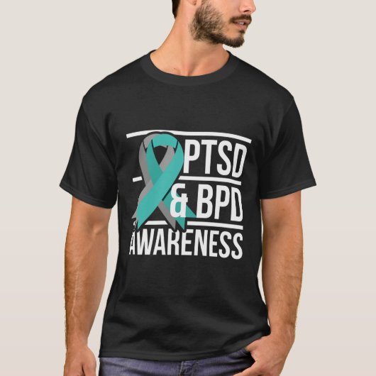 PtsdおよびBpd認識度 Tシャツ (正面)
