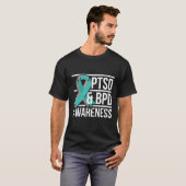 PtsdおよびBpd認識度 Tシャツ (正面フル)