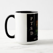 PTSDすべての傷が目に見える飲料マグカップ マグカップ (左)