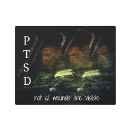 PTSDすべての傷が見えるメタルウォールアートではない メタルプリント