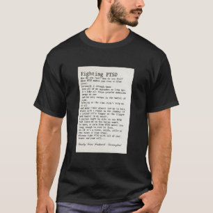 PTSDとの闘い Tシャツ