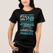 PTSDと共に立ち向かう人の支えに トライブレンドTシャツ (正面)