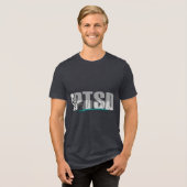 PTSDと闘う トライブレンドＴシャツ (正面全面)