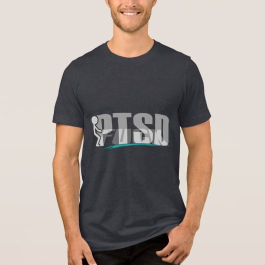 PTSDと闘う トライブレンドＴシャツ (正面)