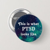 PTSDのカスタマイズ可能な銀河系のアイデンティティ 缶バッジ (正面&裏面)