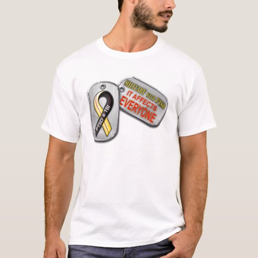 PTSDのロゴの軍隊 Tシャツ (正面)