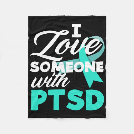 PTSDの人に恋している 愛情と理解 フリースブランケット (正面)