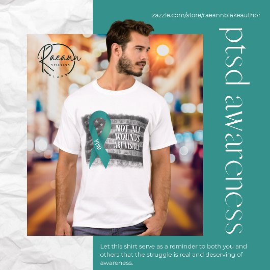 PTSDの傷Tシャツ Tシャツ