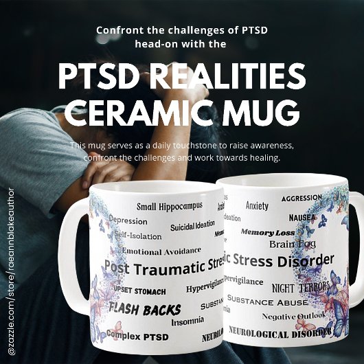 PTSDの現実を啓発する陶器マグ コーヒーマグカップ