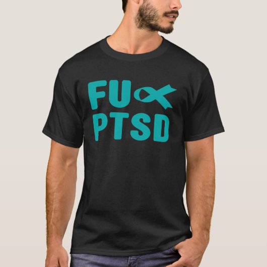 PTSDシャツ - 外傷後ストレス障害認知 Tシャツ (正面)