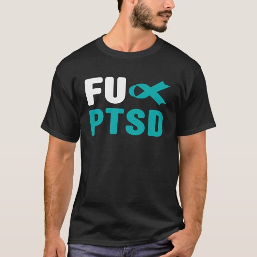 PTSDシャツ - 外傷後ストレス障害認識 Tシャツ (正面)
