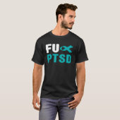PTSDシャツ - 外傷後ストレス障害認識 Tシャツ (正面フル)