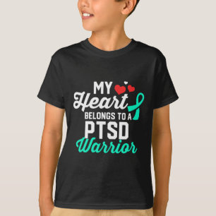 Ptsdストレス戦士サバイバーサポート認識度Rec Tシャツ