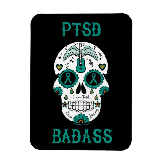 PTSDバダス糖スカル マグネット (縦)