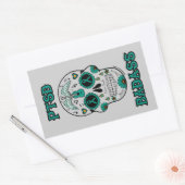 PTSDバダス糖スカル 長方形シール (封筒)