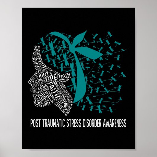 PTSD啓発のためにティール色を身につけよう ポスター (正面)