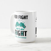 PTSD啓発 私の母のためのセラミックマグ コーヒーマグカップ (正面左)