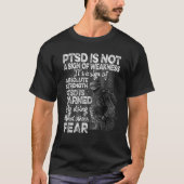 PTSD後外傷性ストレス障害強度アウェア Tシャツ (正面)