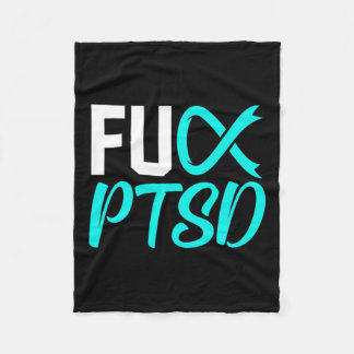 Ptsd後外傷性ストレス障害認識度リブ フリースブランケット