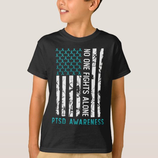 Ptsd後外傷性ストレス障害認識度Supp Tシャツ (正面)