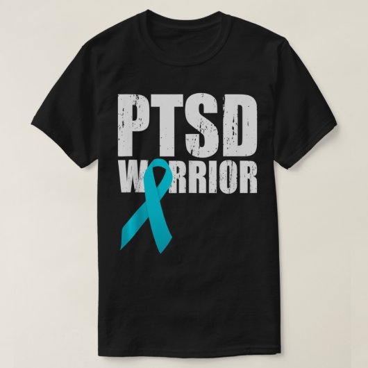 PTSD戦士を育素晴らしてる認識度ギフト Tシャツ (デザイン正面)