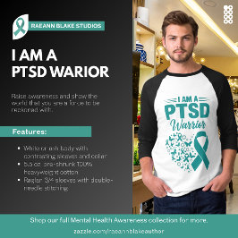 PTSD戦士 3/4袖Tシャツ Tシャツ