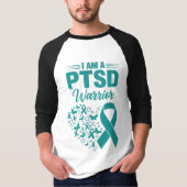 PTSD戦士 3/4袖Tシャツ Tシャツ (正面)